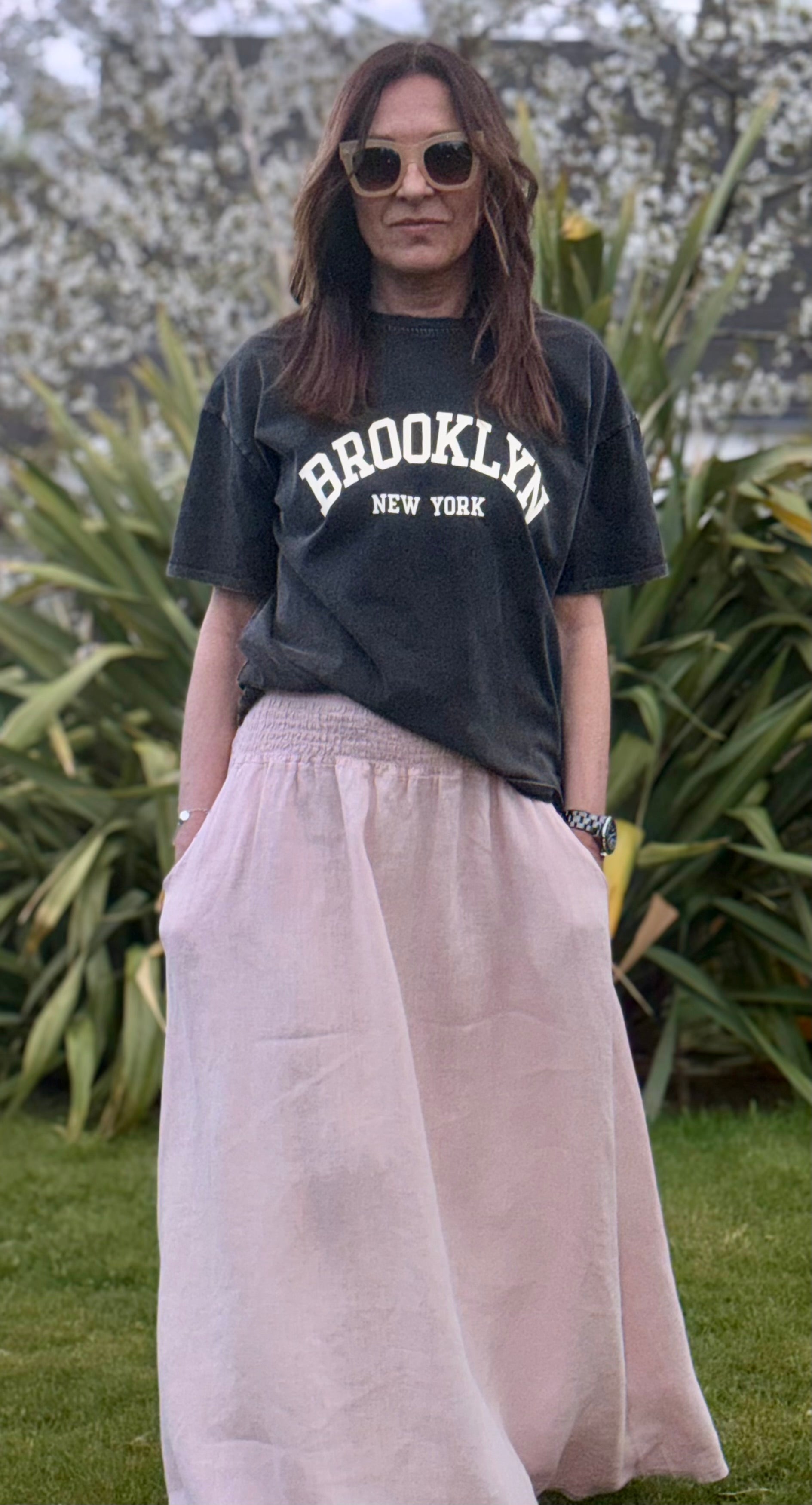 T-shirt manche courte effet délavé