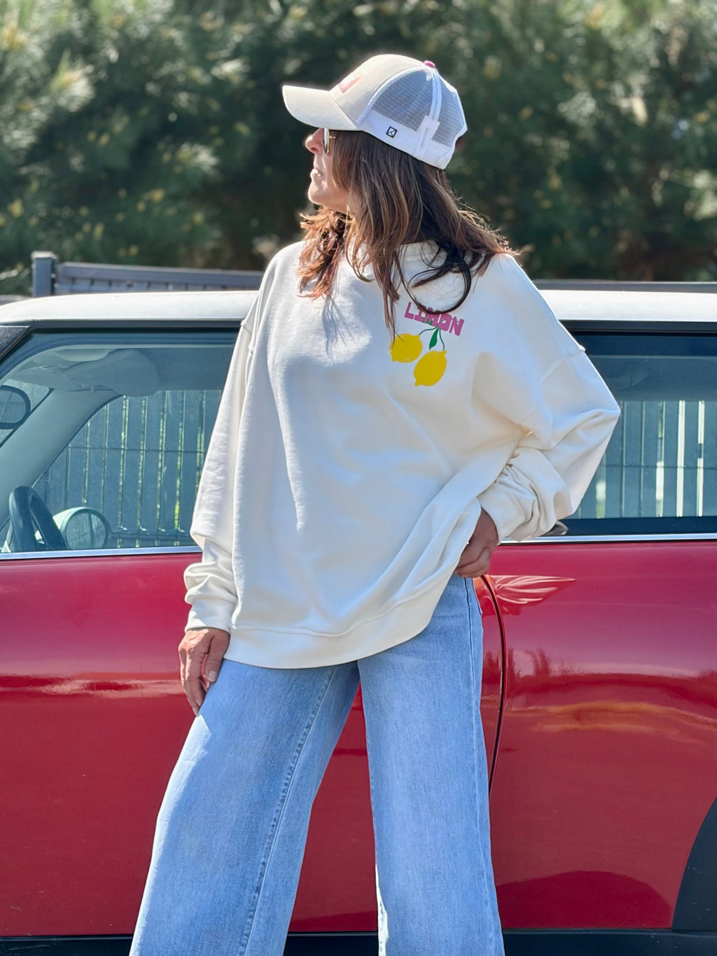 Sweat-shirt blanc