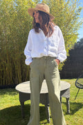 Chemise longue en lin