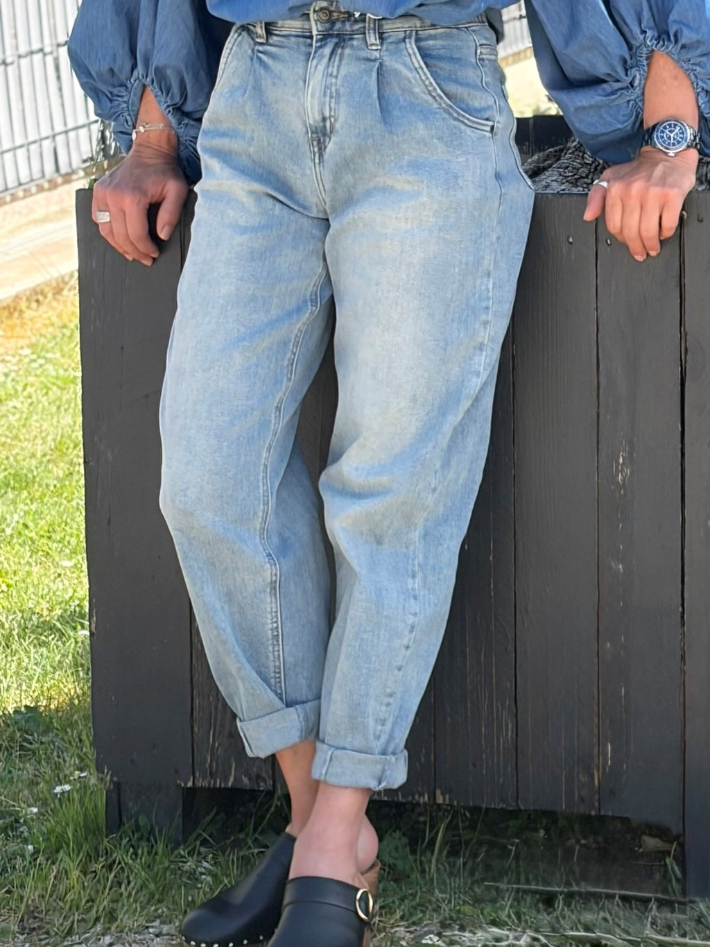 Jean Ballon Taille Haute – Coupe Relaxed