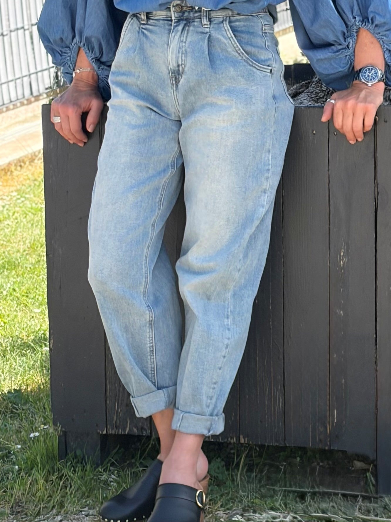 Jean Ballon Taille Haute – Coupe Relaxed