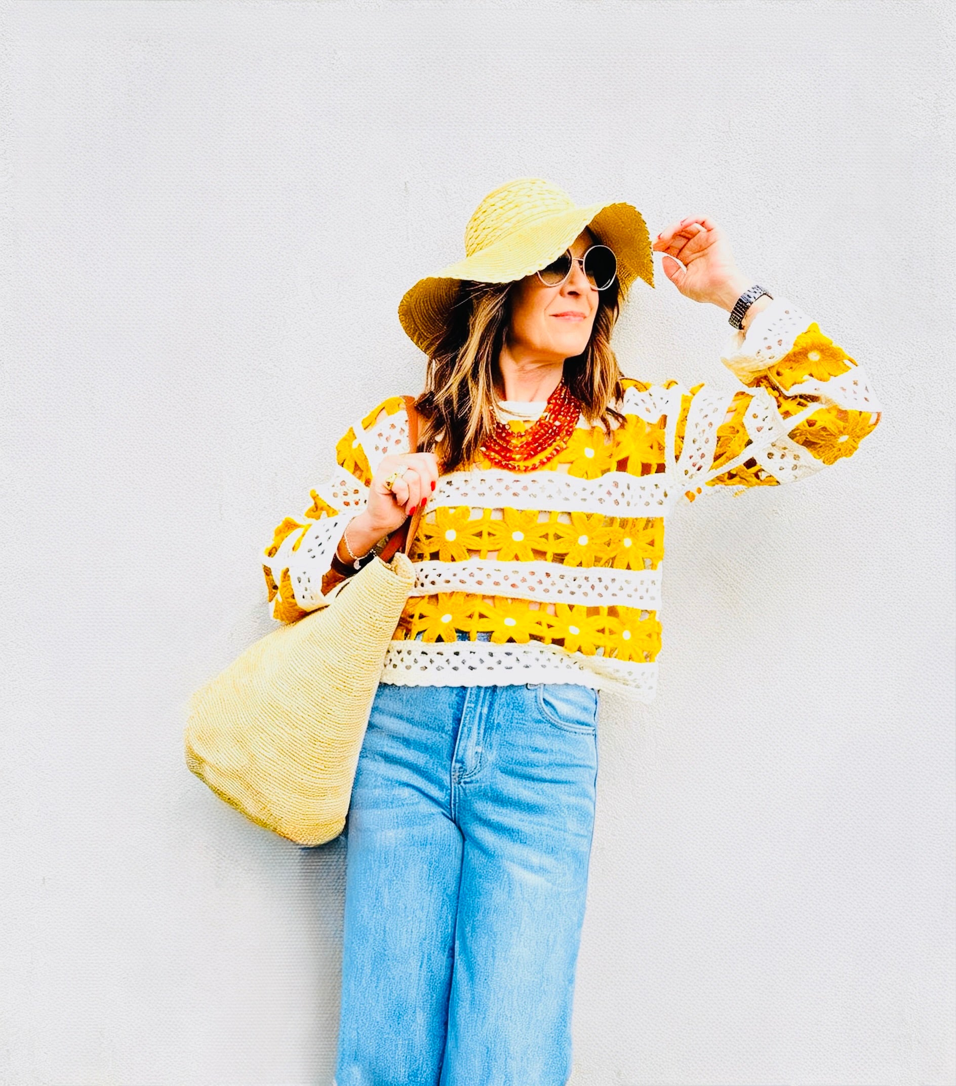 Top Crochet Ajouré Fleuri – Style Bohème Estival